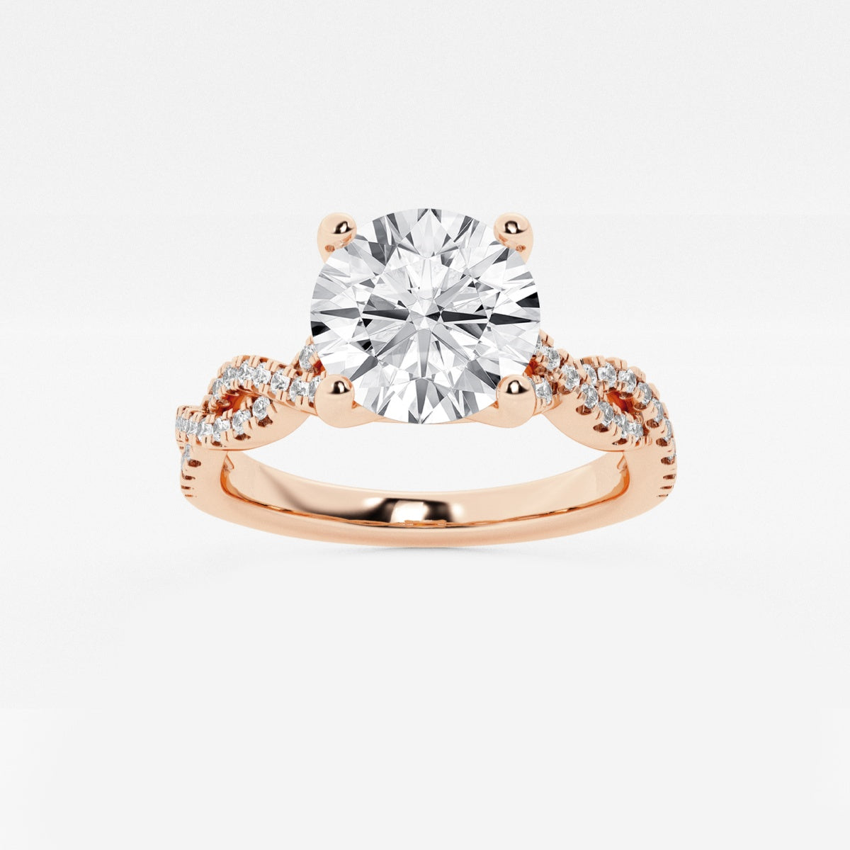 Arden - Double Twist Design Engagement Ring