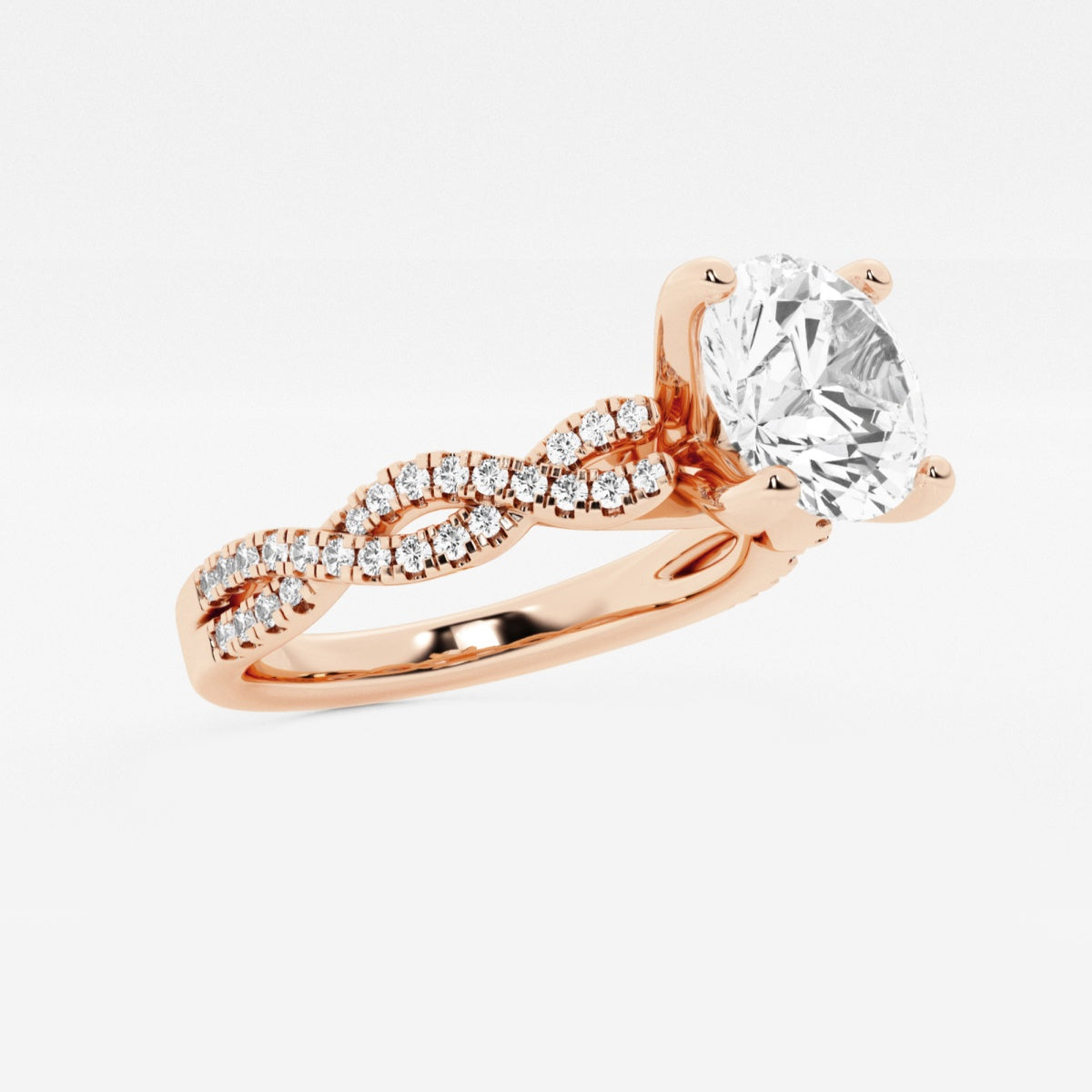 Arden - Double Twist Design Engagement Ring