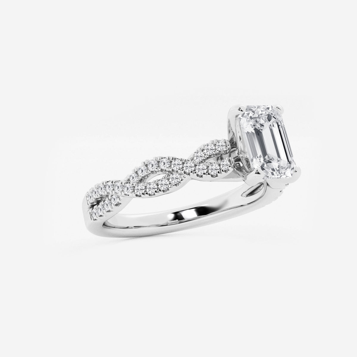 Arden - Double Twist Design Engagement Ring