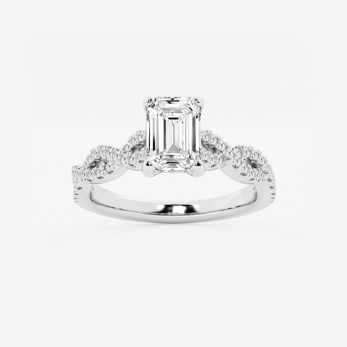 Arden - Double Twist Design Engagement Ring