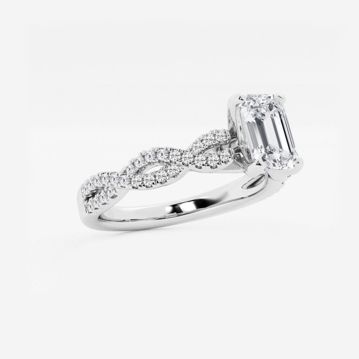 Arden - Double Twist Design Engagement Ring