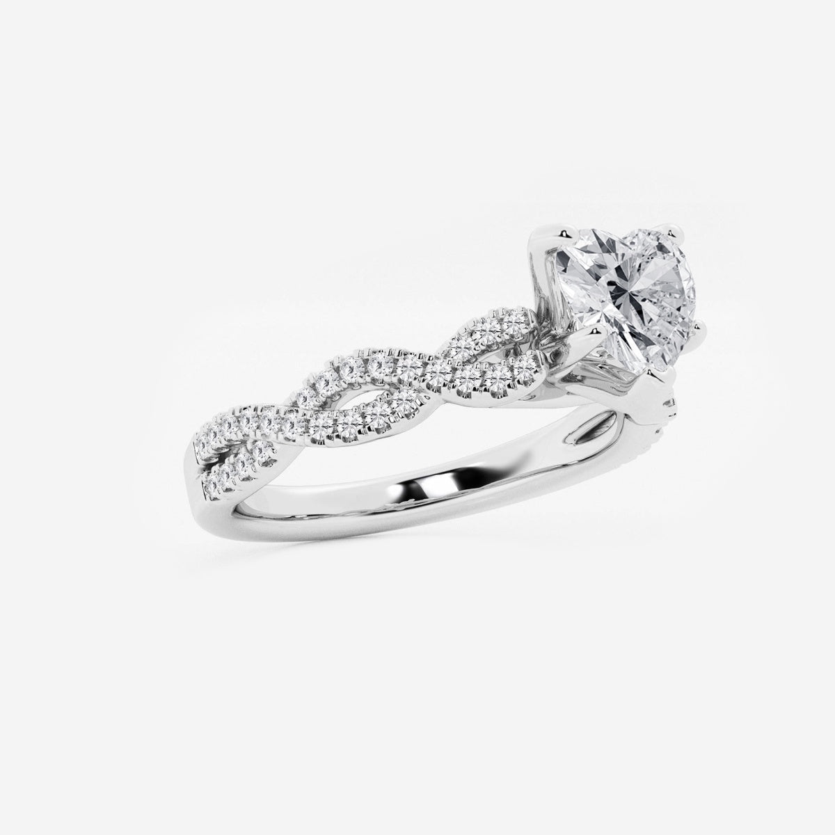 Arden - Double Twist Design Engagement Ring