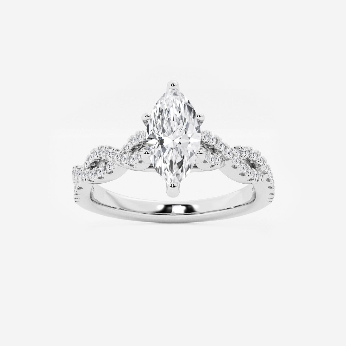 Arden - Double Twist Design Engagement Ring