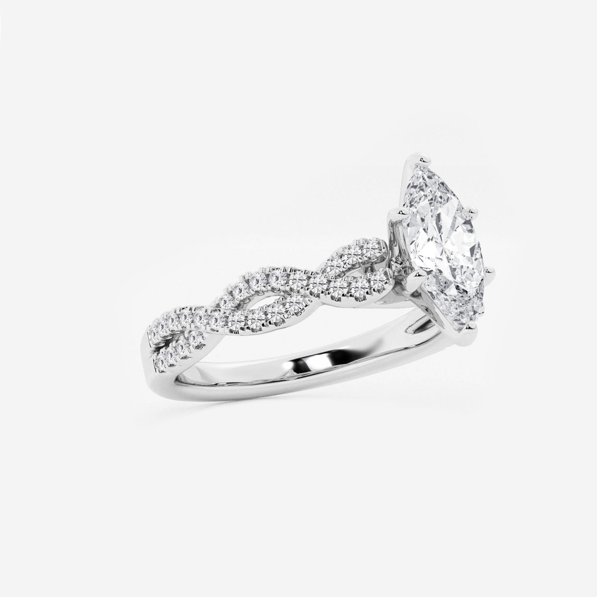 Arden - Double Twist Design Engagement Ring