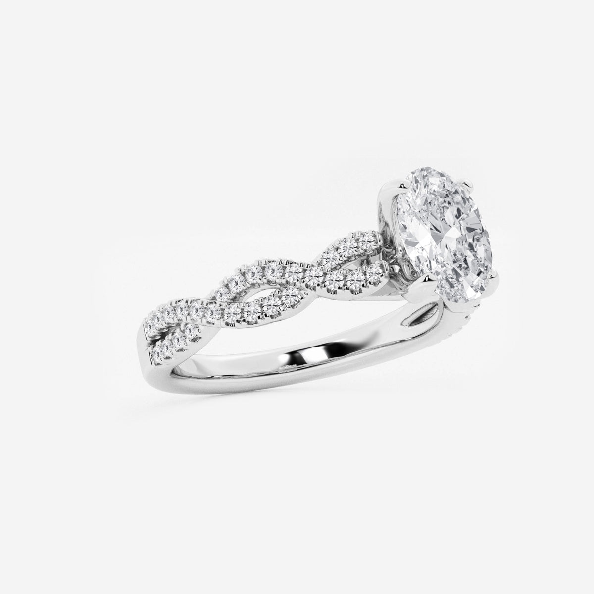 Arden - Double Twist Design Engagement Ring