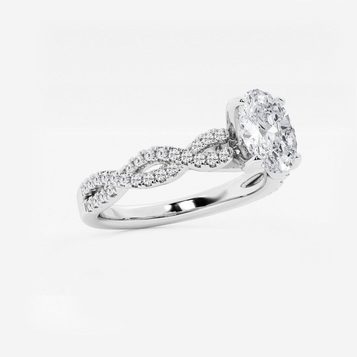 Arden - Double Twist Design Engagement Ring