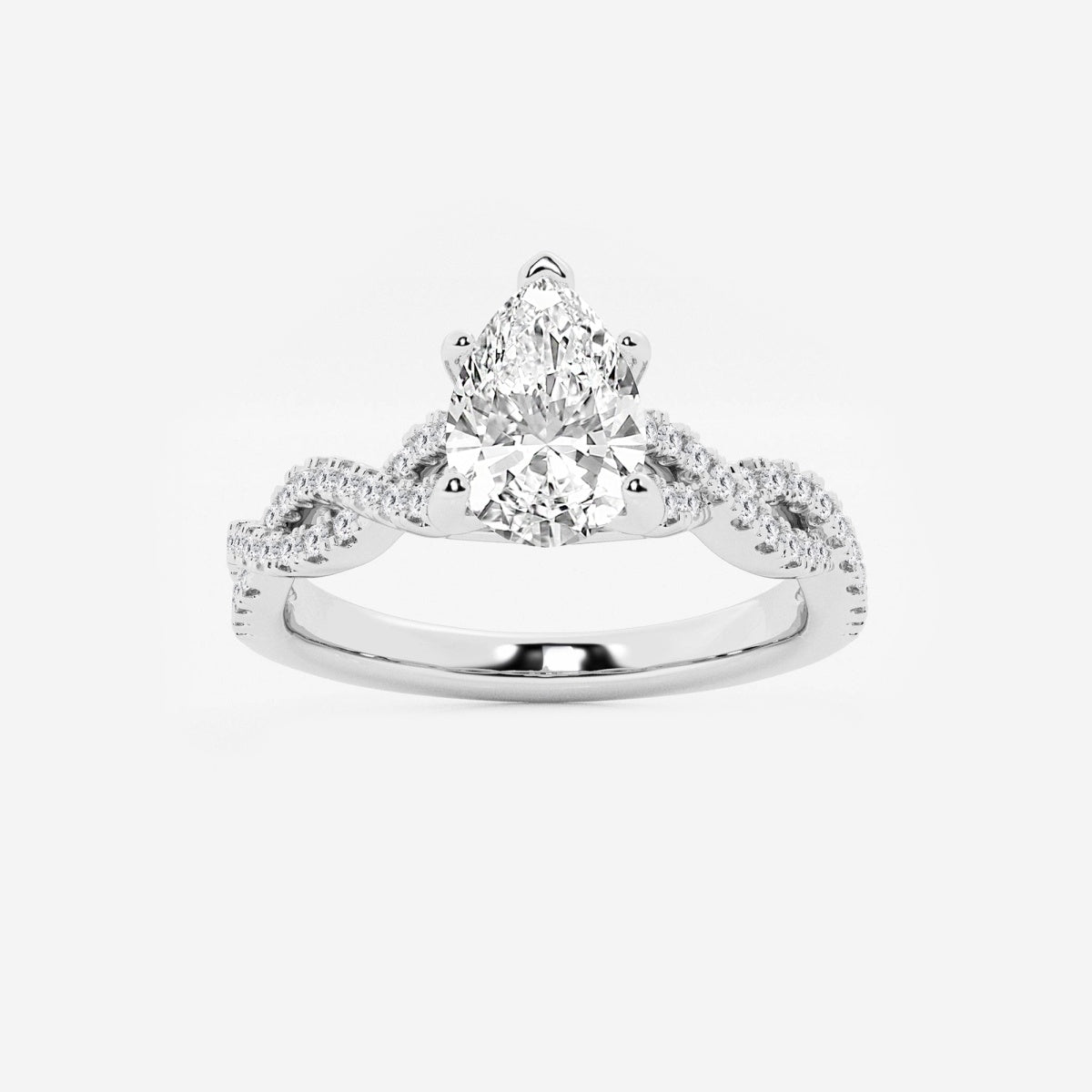 Arden - Double Twist Design Engagement Ring