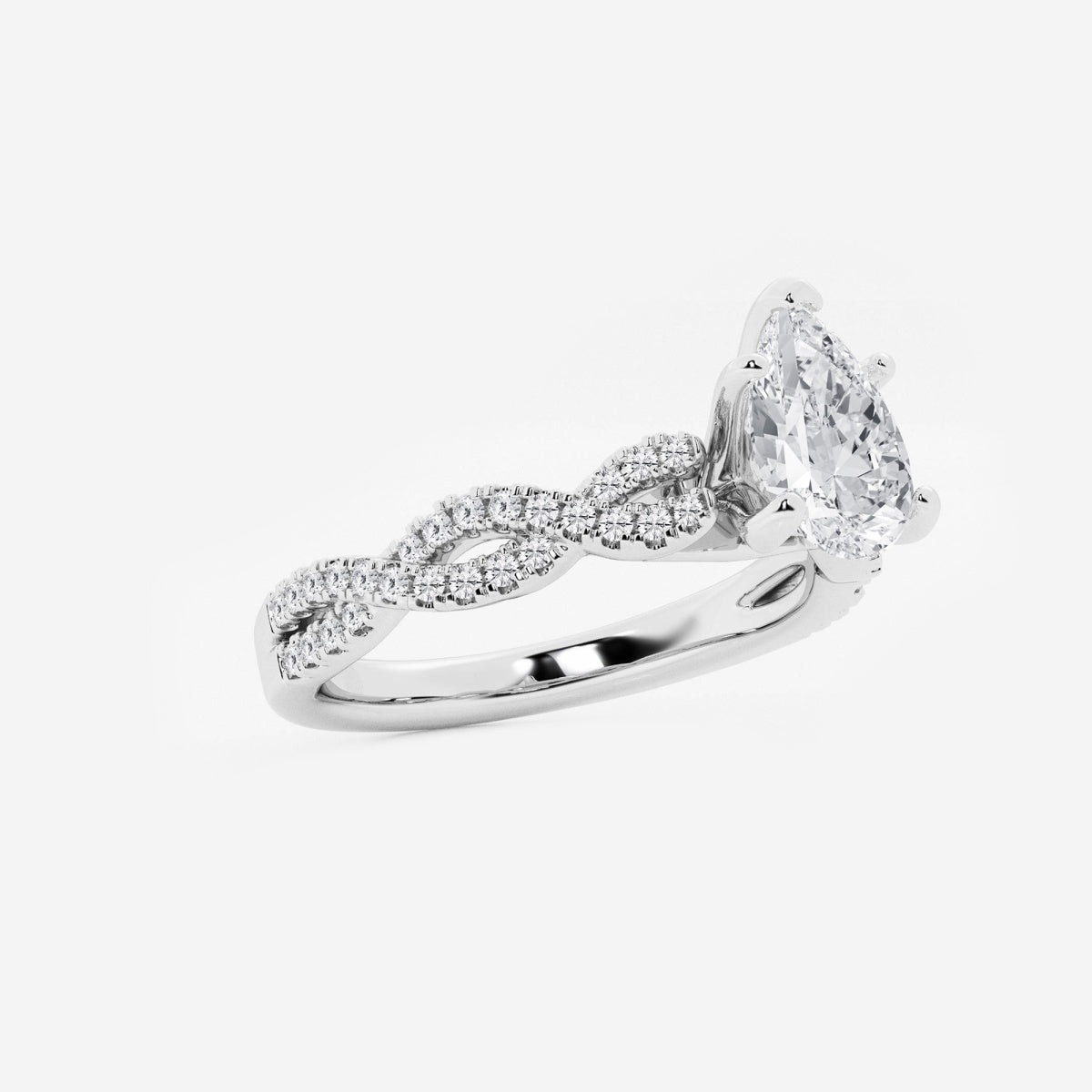 Arden - Double Twist Design Engagement Ring