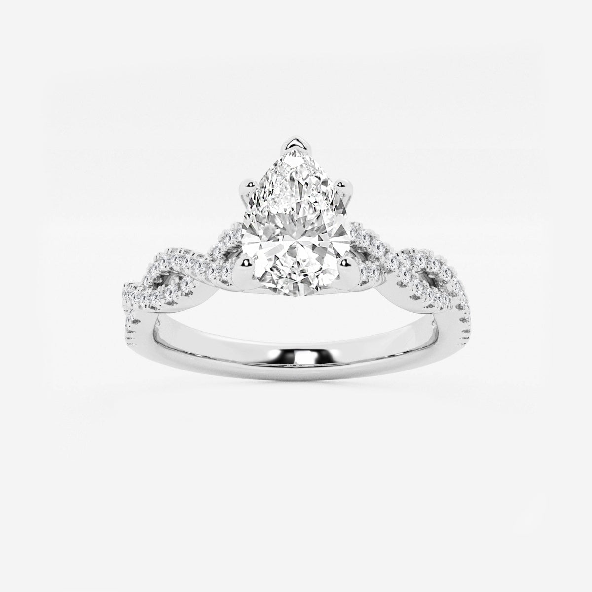 Arden - Double Twist Design Engagement Ring