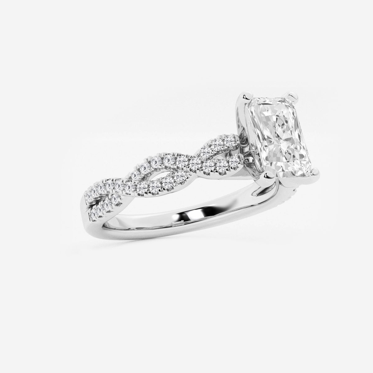 Arden - Double Twist Design Engagement Ring