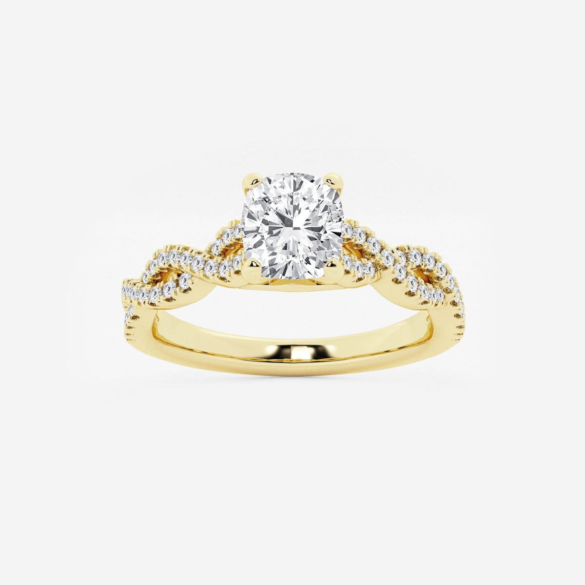 Arden - Double Twist Design Engagement Ring