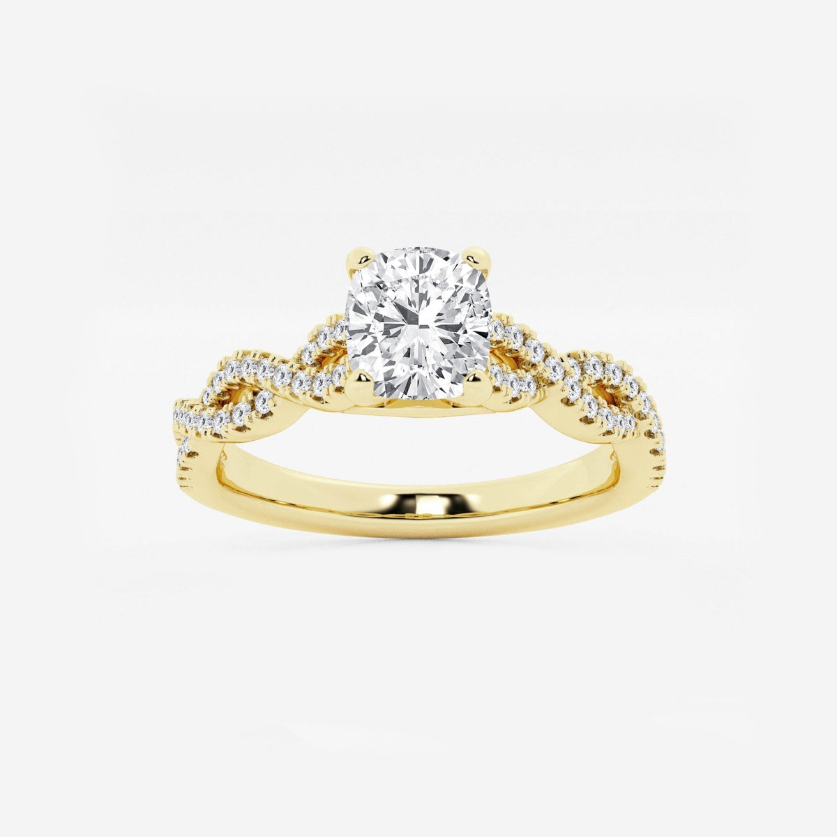 Arden - Double Twist Design Engagement Ring