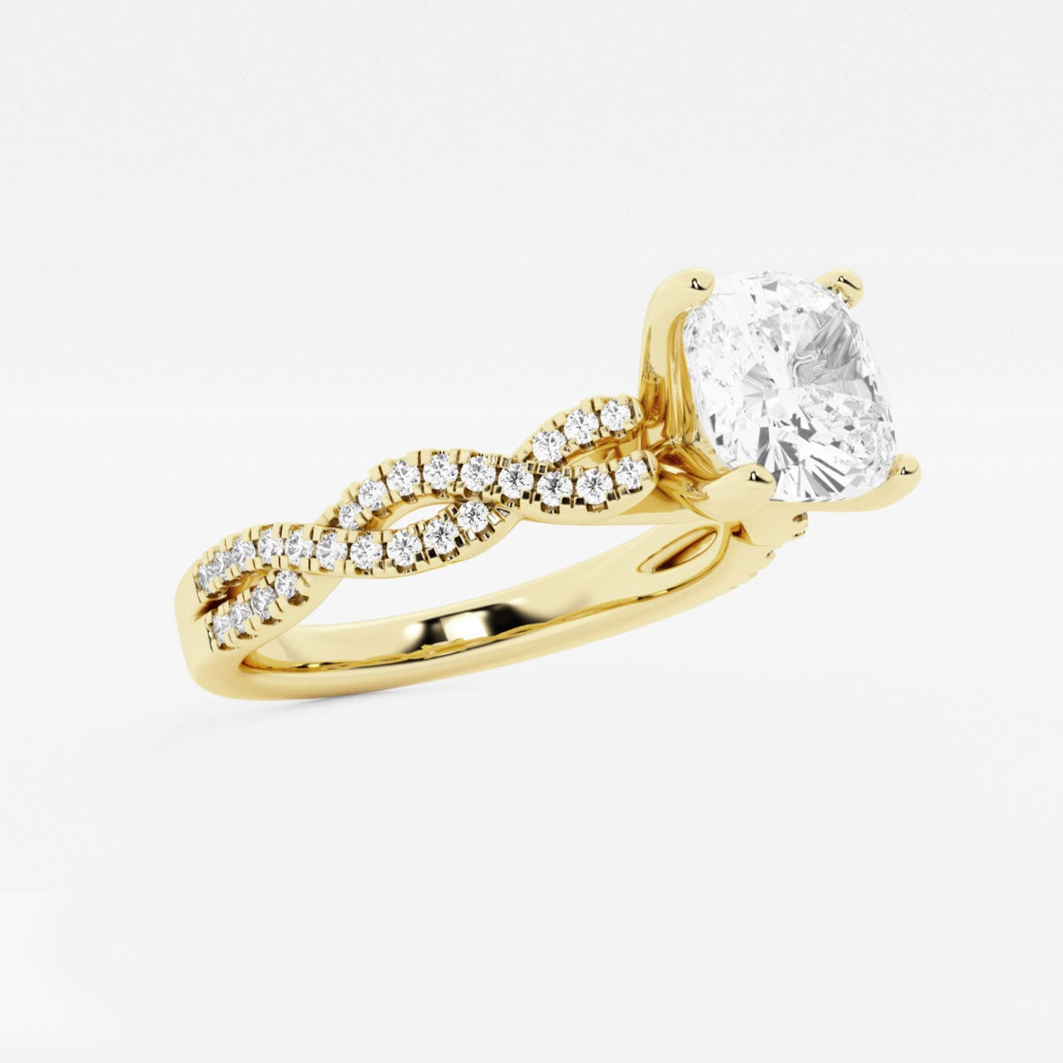 Arden - Double Twist Design Engagement Ring