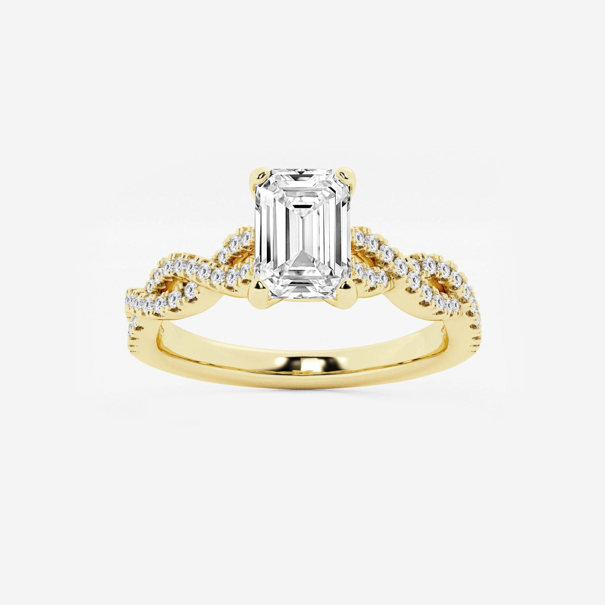 Arden - Double Twist Design Engagement Ring