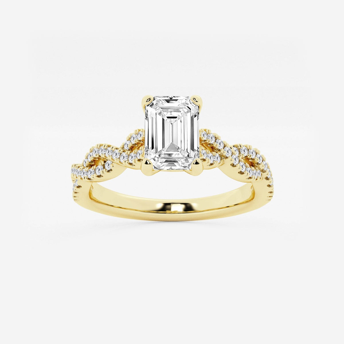 Arden - Double Twist Design Engagement Ring