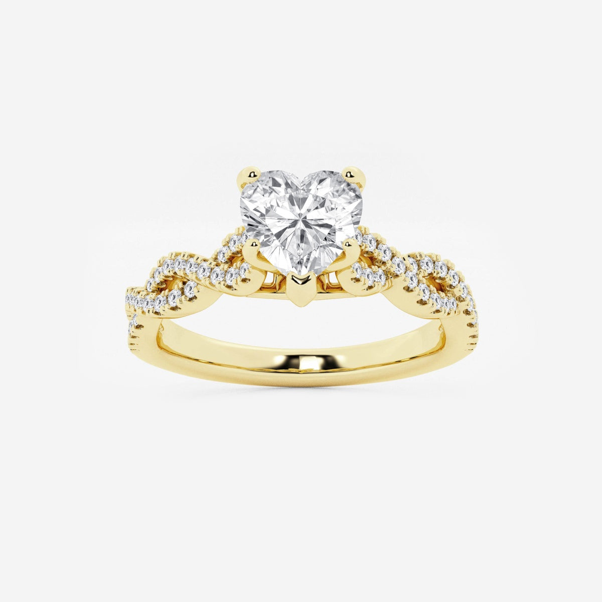 Arden - Double Twist Design Engagement Ring