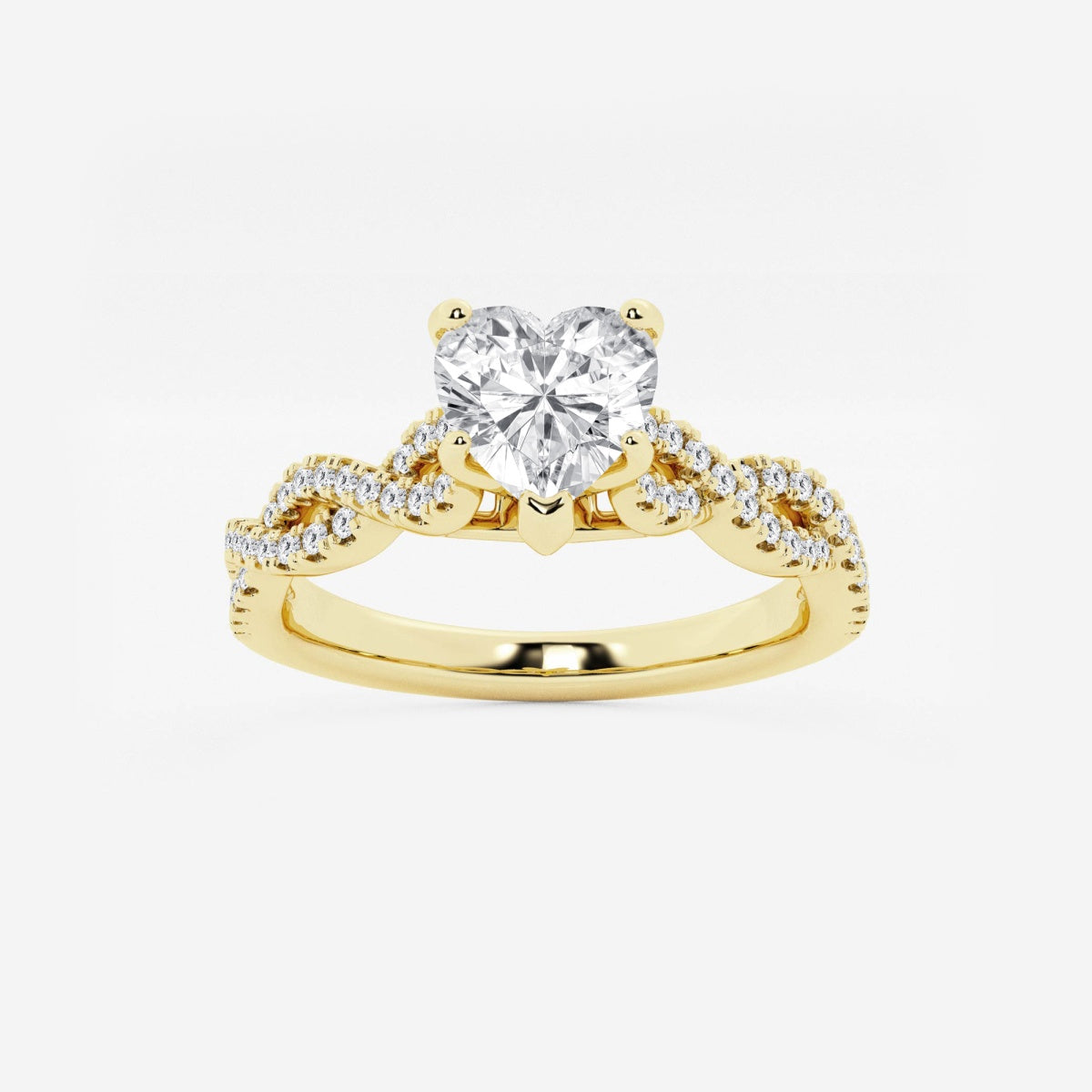 Arden - Double Twist Design Engagement Ring