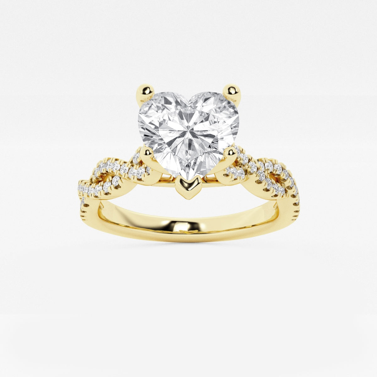 Arden - Double Twist Design Engagement Ring