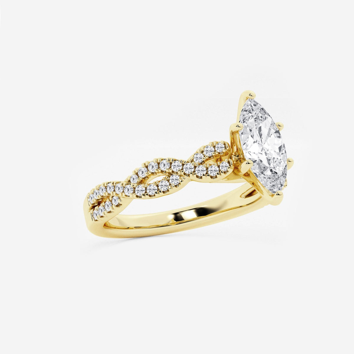 Arden - Double Twist Design Engagement Ring