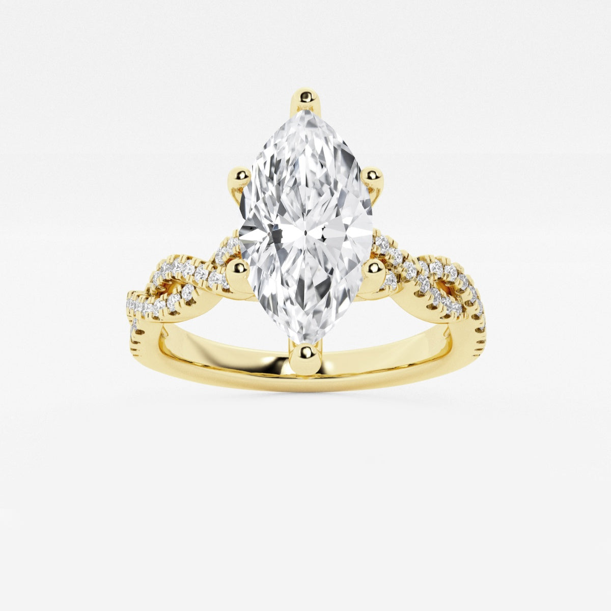 Arden - Double Twist Design Engagement Ring