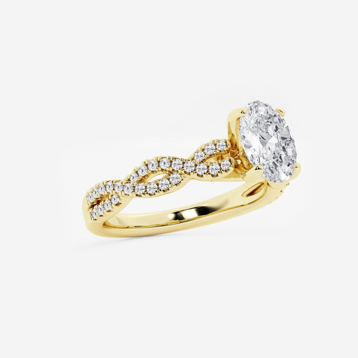 Arden - Double Twist Design Engagement Ring