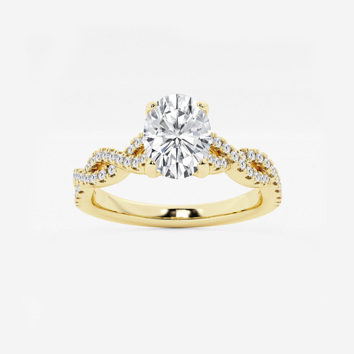 Arden - Double Twist Design Engagement Ring