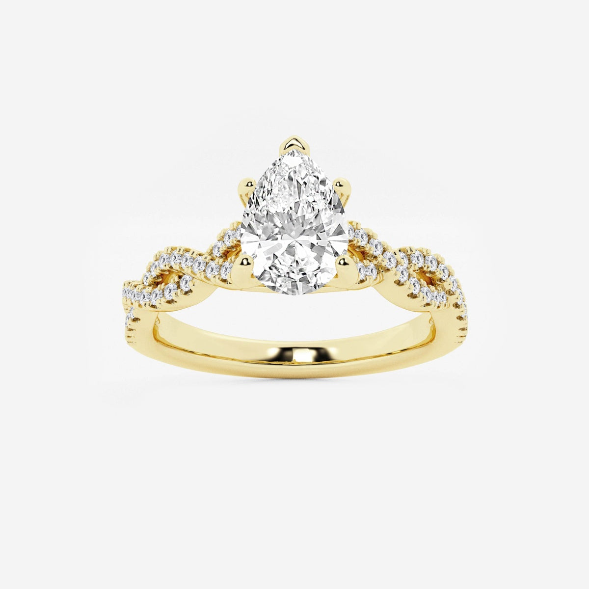 Arden - Double Twist Design Engagement Ring