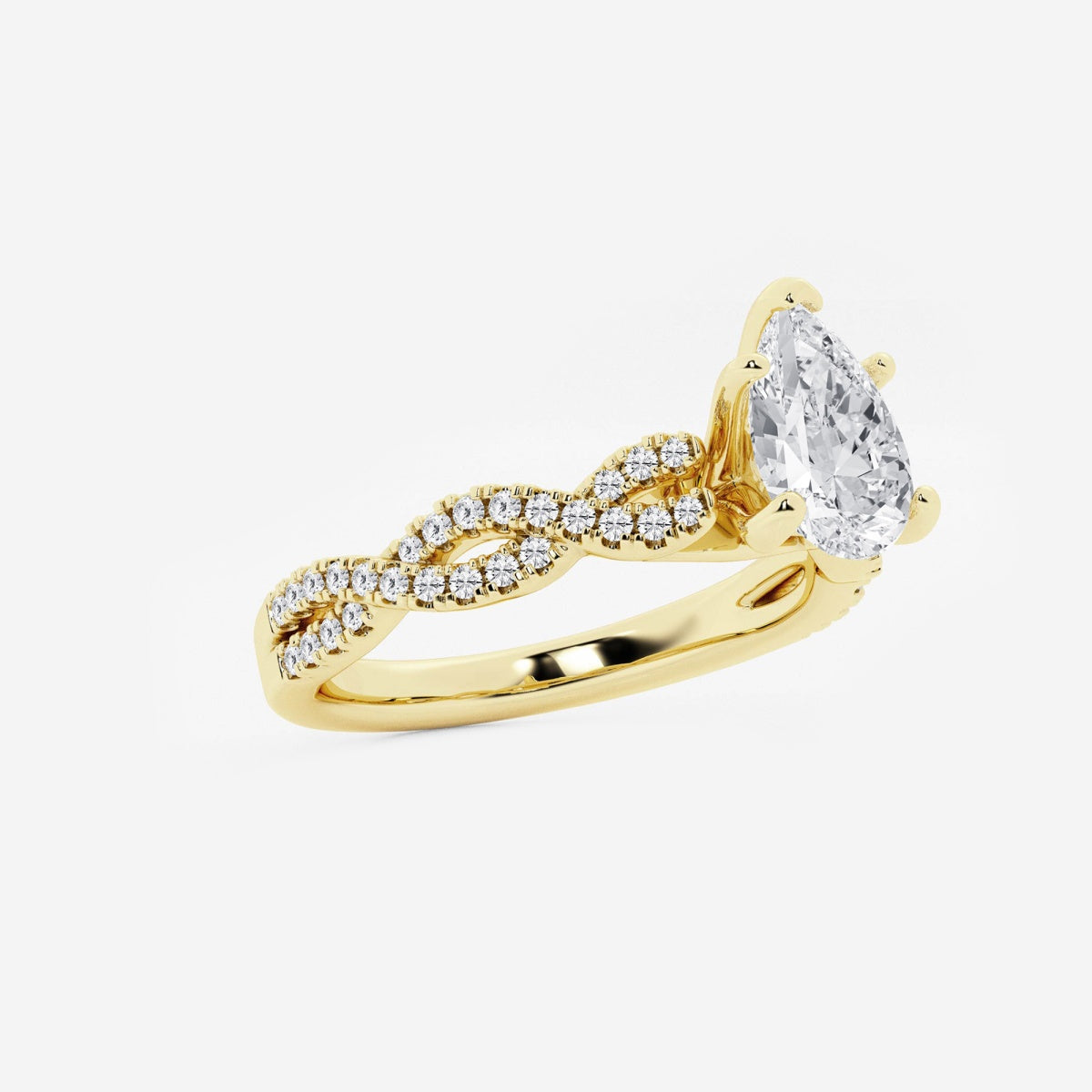 Arden - Double Twist Design Engagement Ring