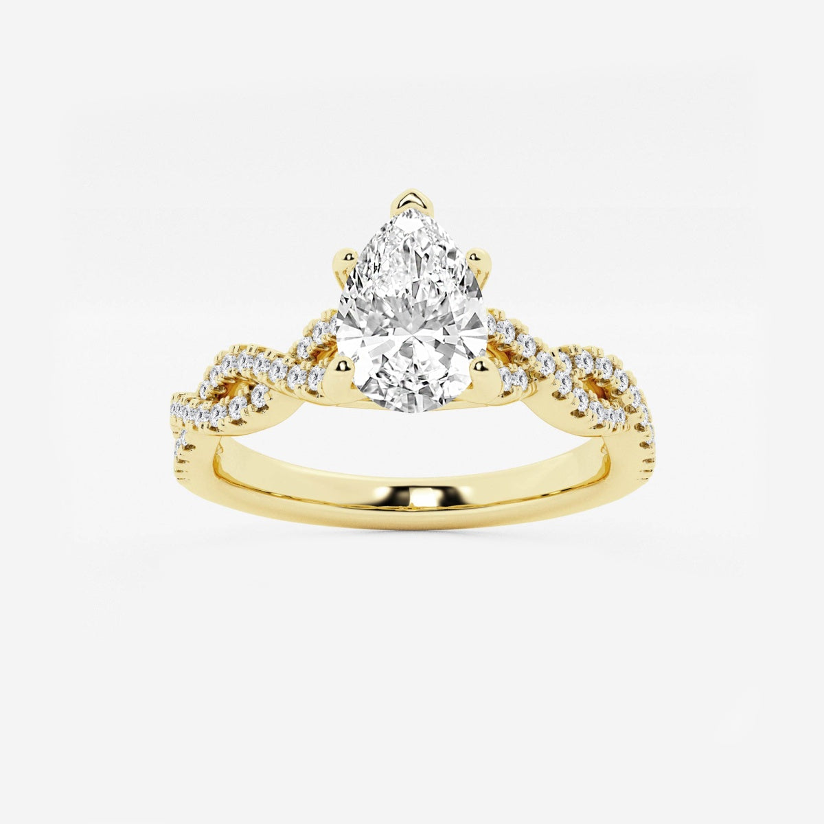 Arden - Double Twist Design Engagement Ring