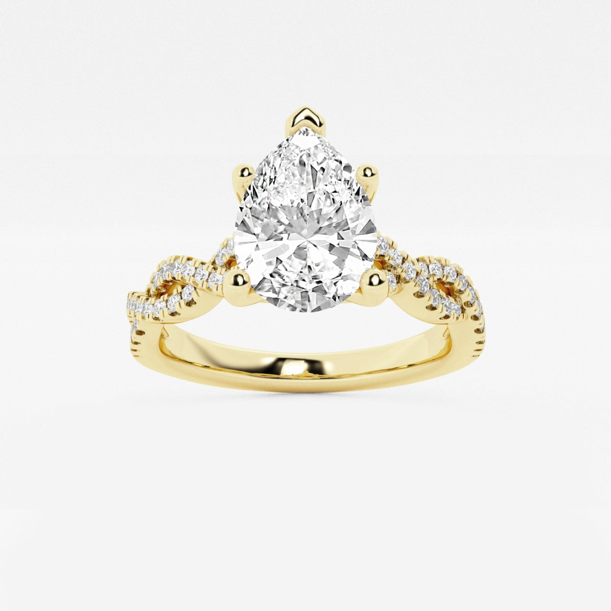 Arden - Double Twist Design Engagement Ring