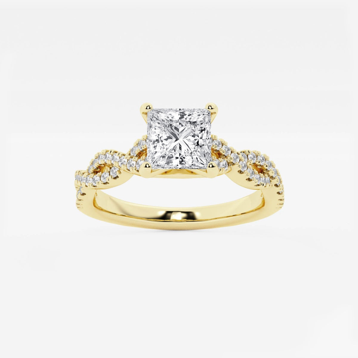 Arden - Double Twist Design Engagement Ring