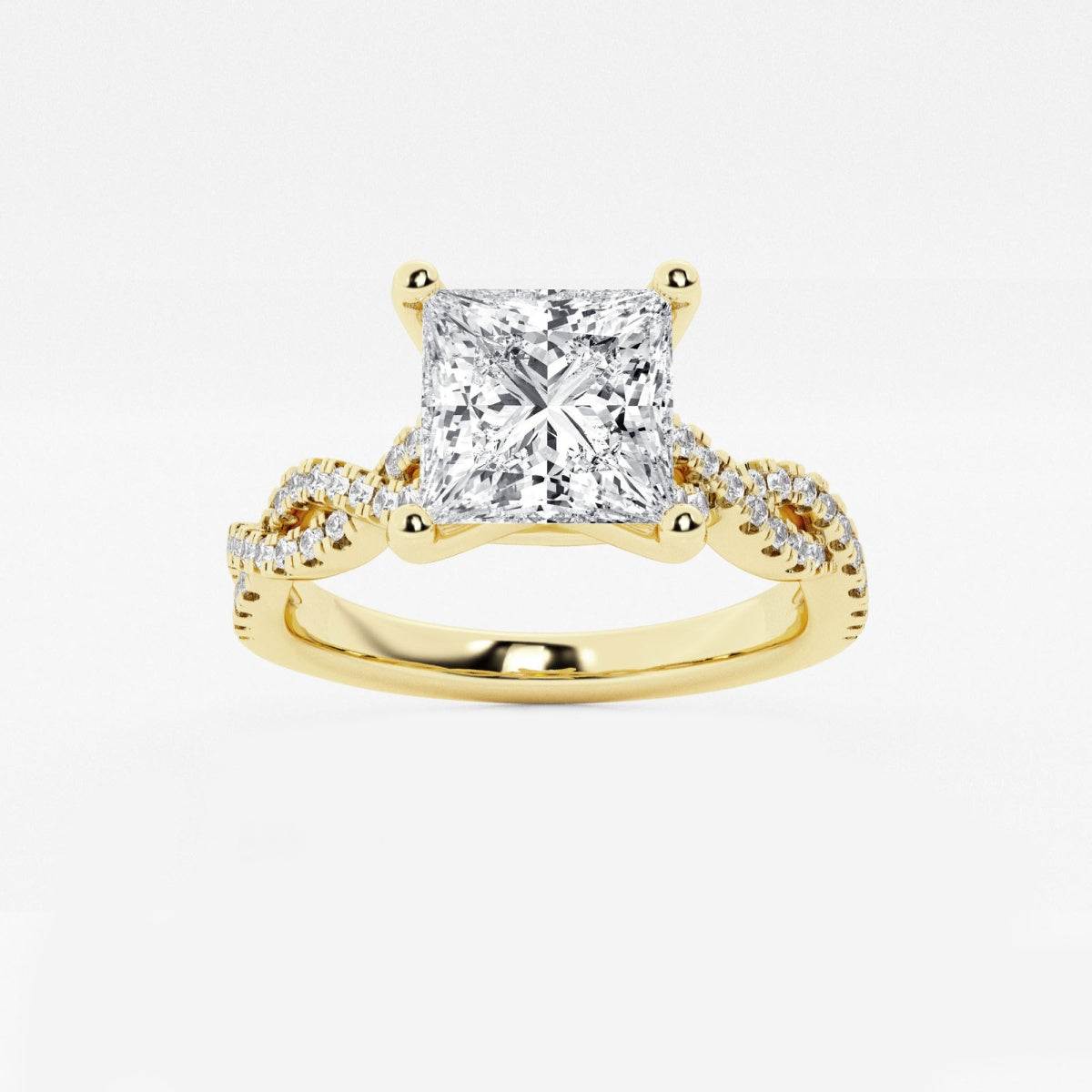 Arden - Double Twist Design Engagement Ring