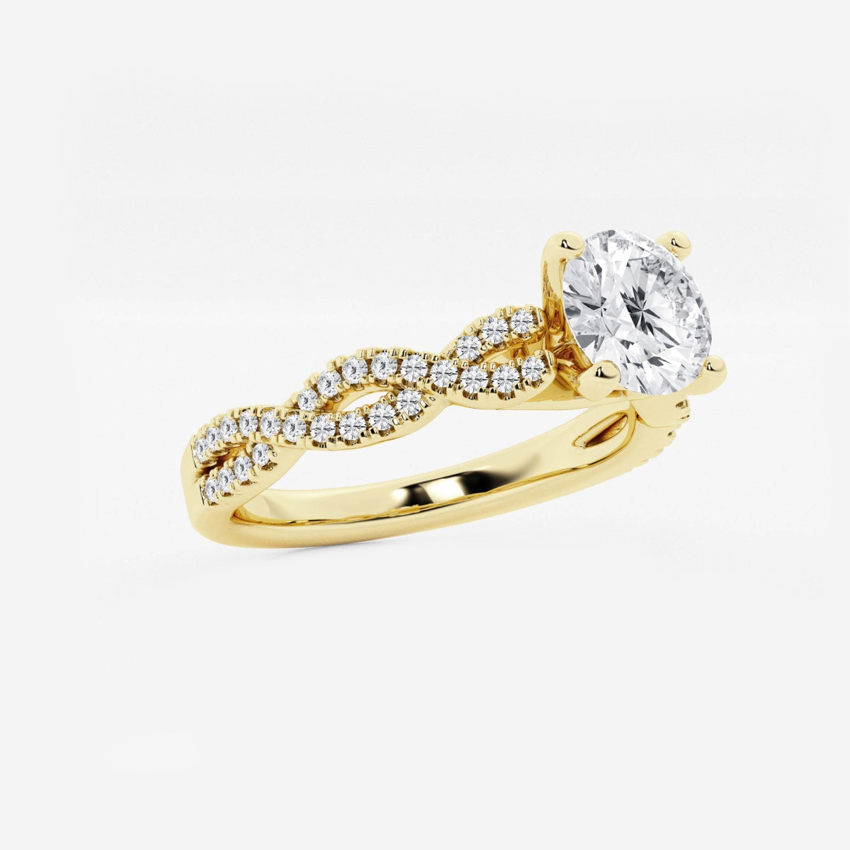 Arden - Double Twist Design Engagement Ring