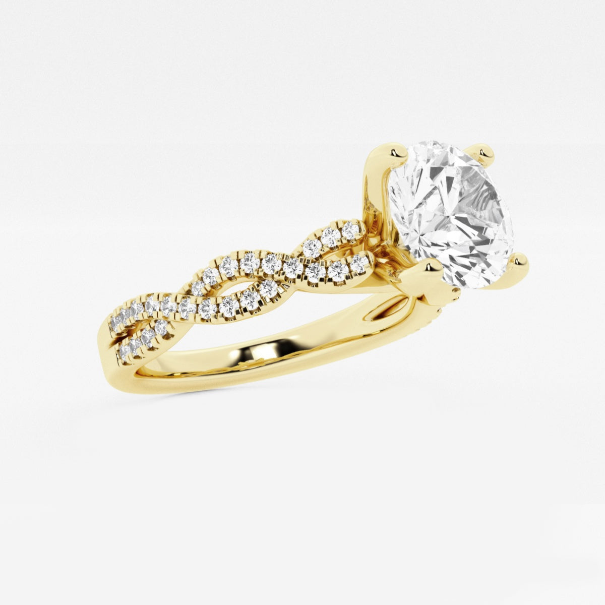 Arden - Double Twist Design Engagement Ring