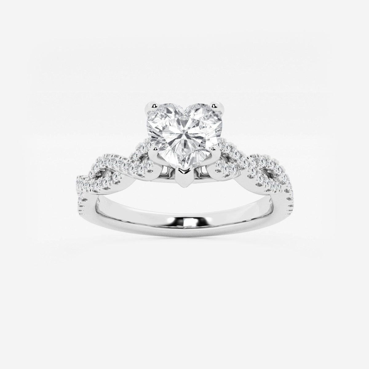 Arden - Double Twist Design Engagement Ring