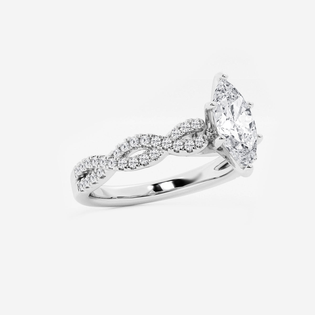 Arden - Double Twist Design Engagement Ring