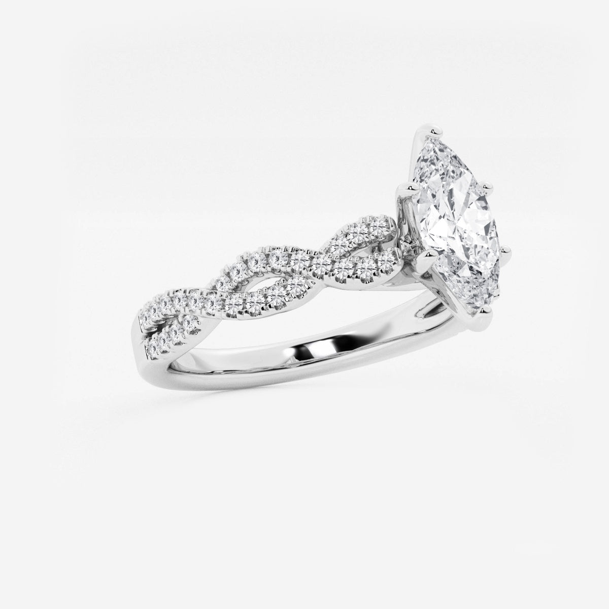 Arden - Double Twist Design Engagement Ring