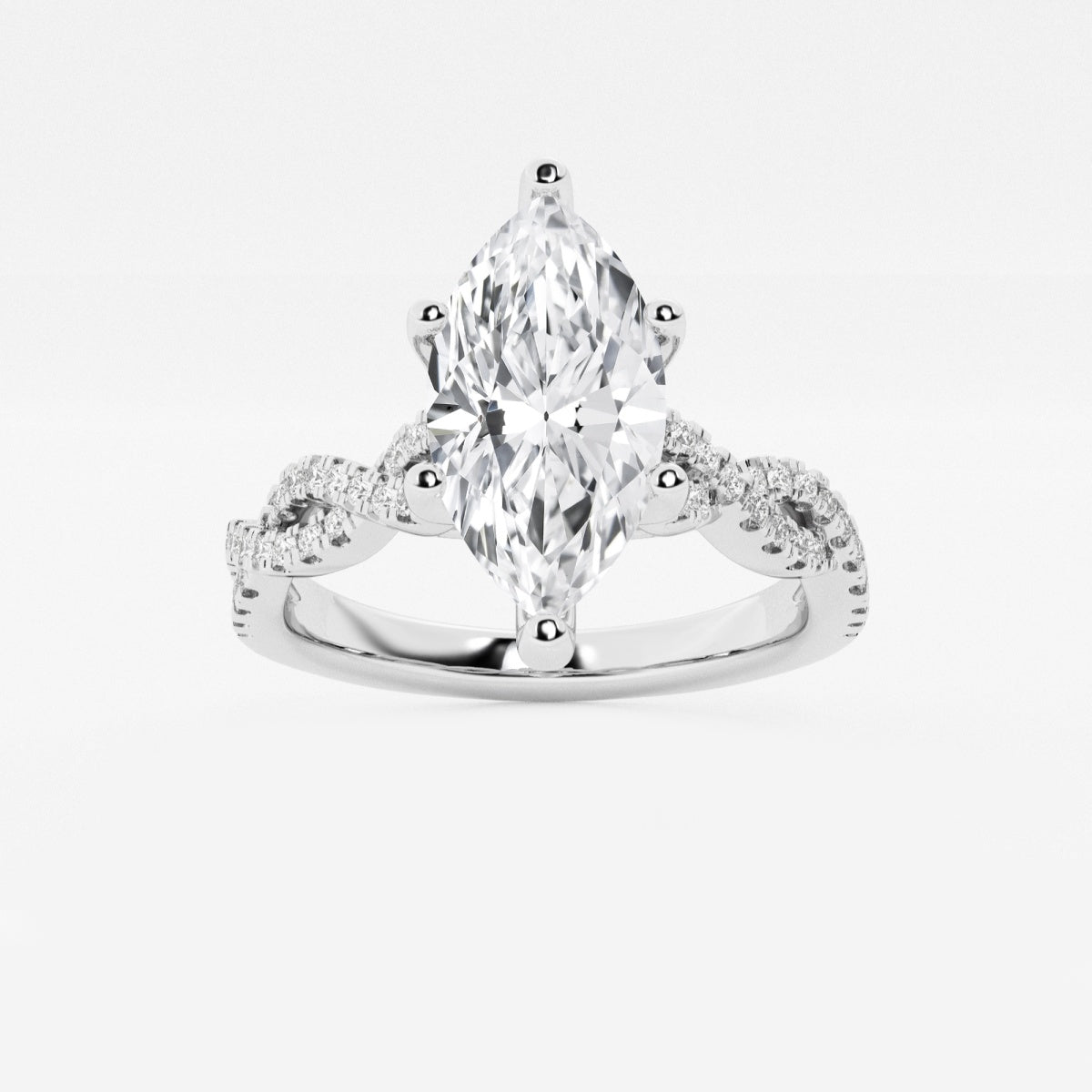 Arden - Double Twist Design Engagement Ring