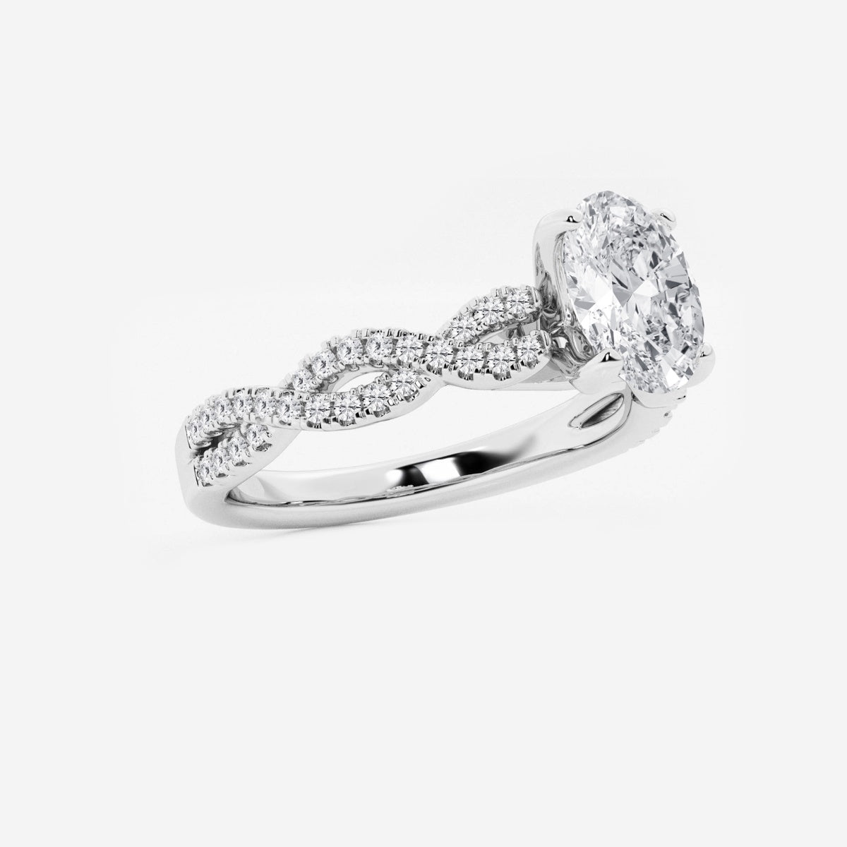 Arden - Double Twist Design Engagement Ring