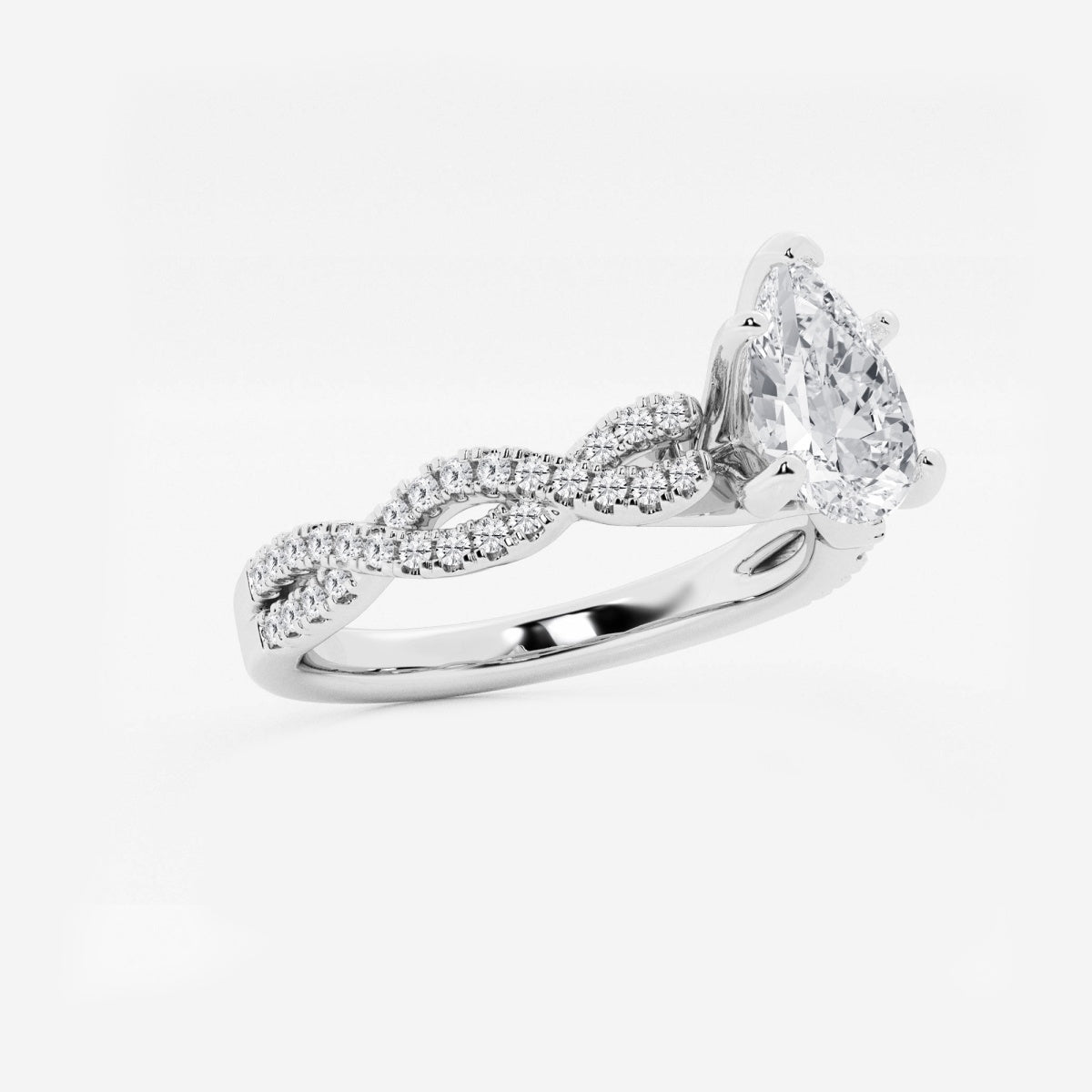 Arden - Double Twist Design Engagement Ring