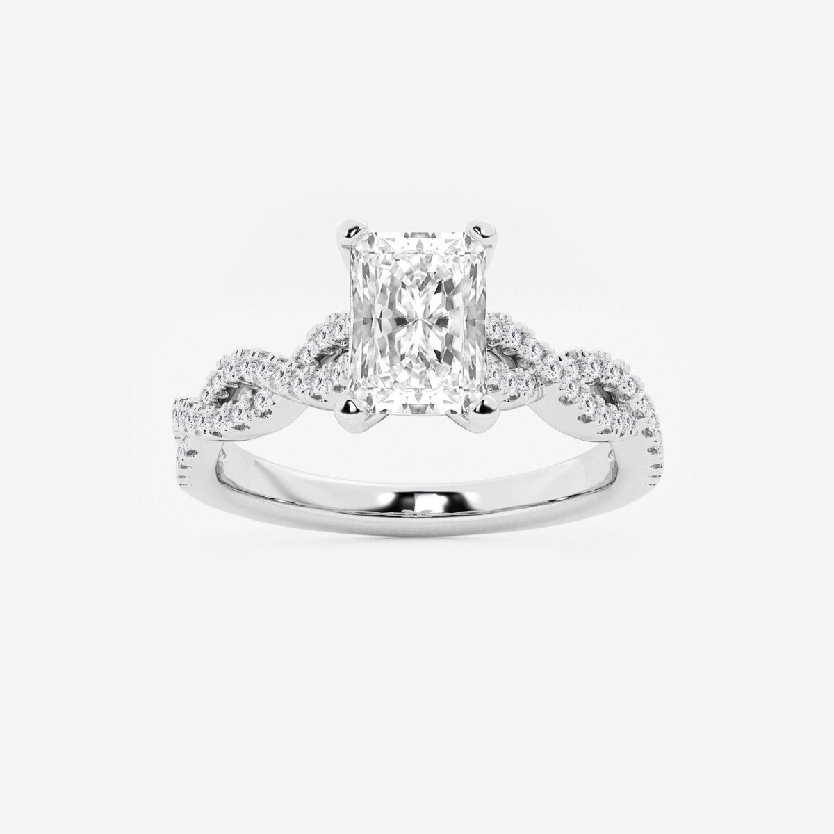 Arden - Double Twist Design Engagement Ring