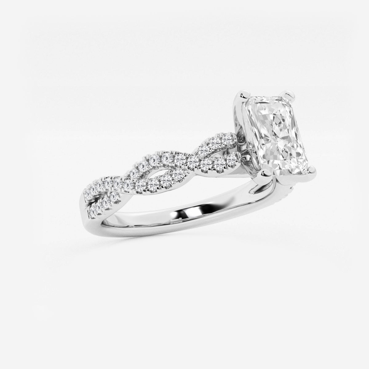 Arden - Double Twist Design Engagement Ring