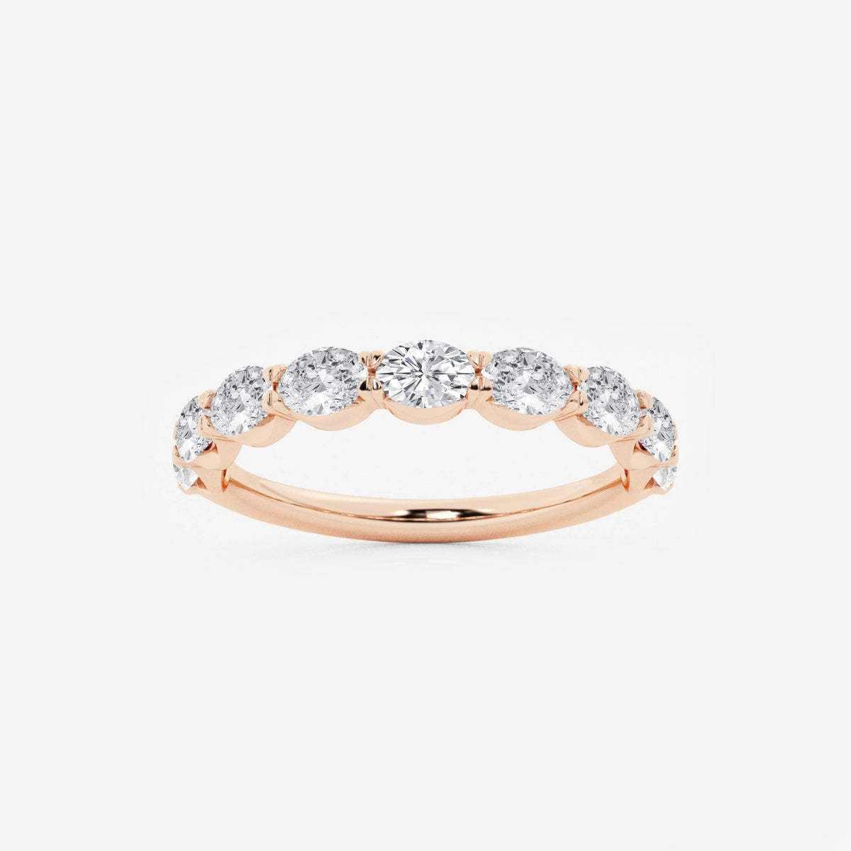 Arden - Sleek East-West Design Wedding Ring