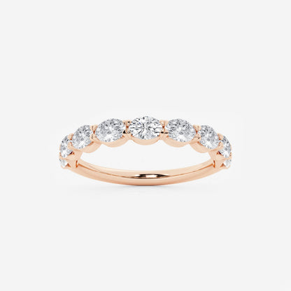 Arden - Sleek East-West Design Wedding Ring