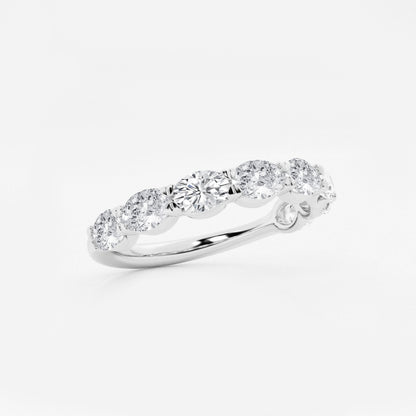 Arden - Sleek East-West Design Wedding Ring