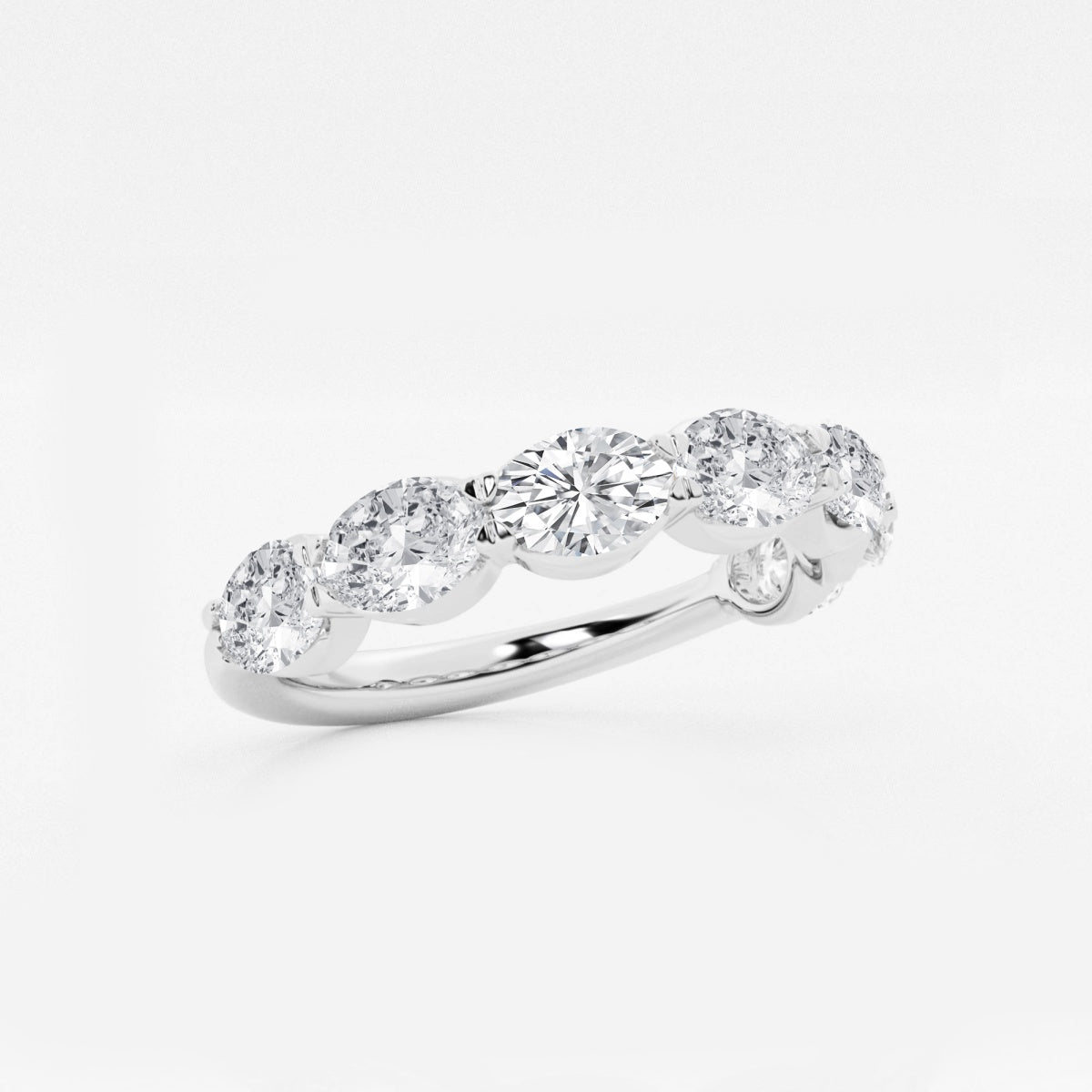 Arden - Sleek East-West Design Wedding Ring