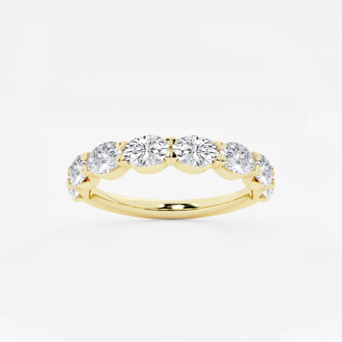 Arden - Sleek East-West Design Wedding Ring