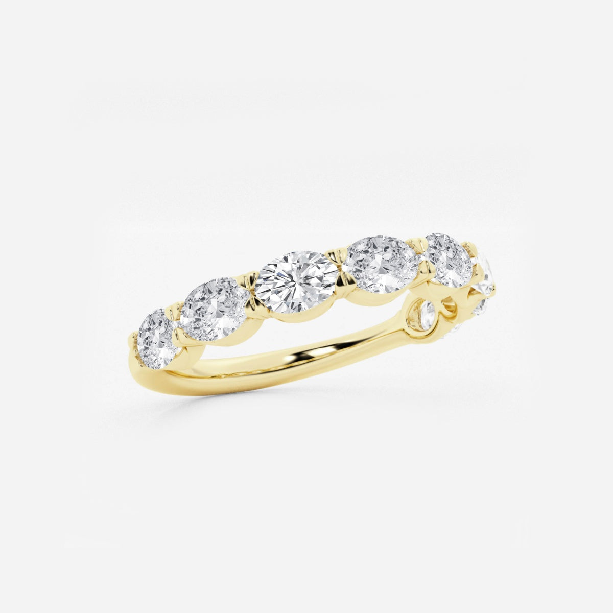 Arden - Sleek East-West Design Wedding Ring