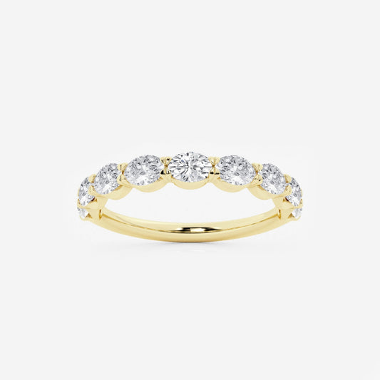 Arden - Sleek East-West Design Wedding Ring