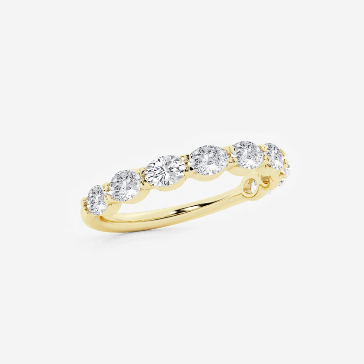 Arden - Sleek East-West Design Wedding Ring